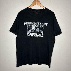 Vintage 2005 Public Enemy Rebirth Of A Nation Size Medium Cinder Block Tag Rap